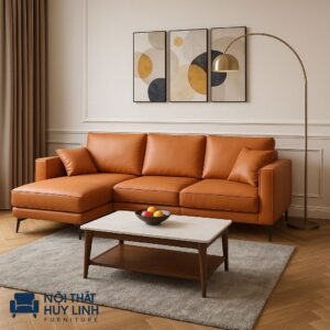 Ghế Sofa Góc Chữ L Bọc Da Công Nghiệp M999