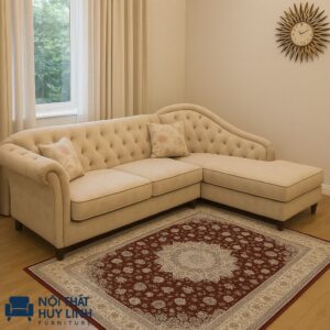 Ghế Sofa Bọc Nỉ Phong Cách Tân Cổ Điển M11