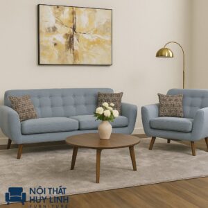 Bộ Ghế Sofa Nhỏ Gọn Bọc Vải M07