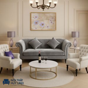 Ghế Sofa Văng Bọc Nỉ M70