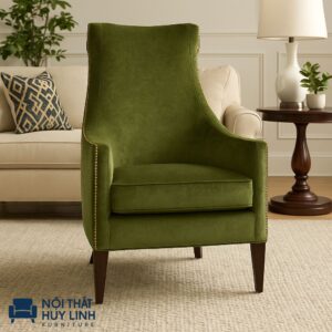 Ghế Sofa Armchair Xanh Rêu M29