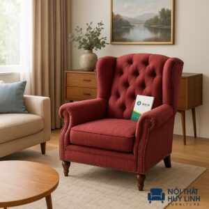 Ghế Sofa Armchair Màu Đỏ M42