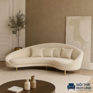 Sofa Cong Bọc Vải Nỉ M889
