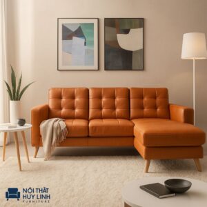 Sofa Góc Màu Cam Nhỏ Gọn M857
