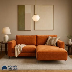Ghế Sofa Nhỏ Gọn Màu Cam M853