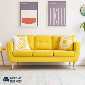 Ghế Sofa Nhỏ Gọn Màu Vàng Chanh M863