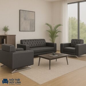 Ghế Sofa Văn Phòng Bọc Da M875