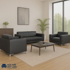 Ghế Sofa Văn Phòng Bọc Da M874