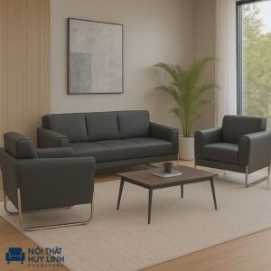 Ghế Sofa Văn Phòng Bọc Da M877