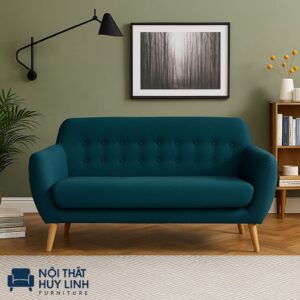 Ghế Sofa Văng Bọc Vải Xanh M992