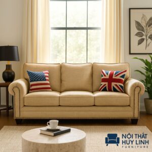 Sofa Văng Tân Cổ Điển Bọc Vải M887