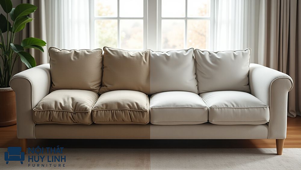 Làm mới sofa không hiệu quả nên làm gì?