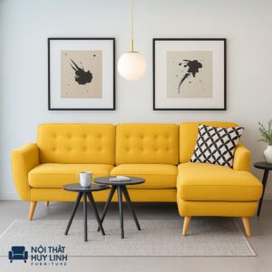 Sofa Góc Nhỏ Màu Vàng Tươi M852