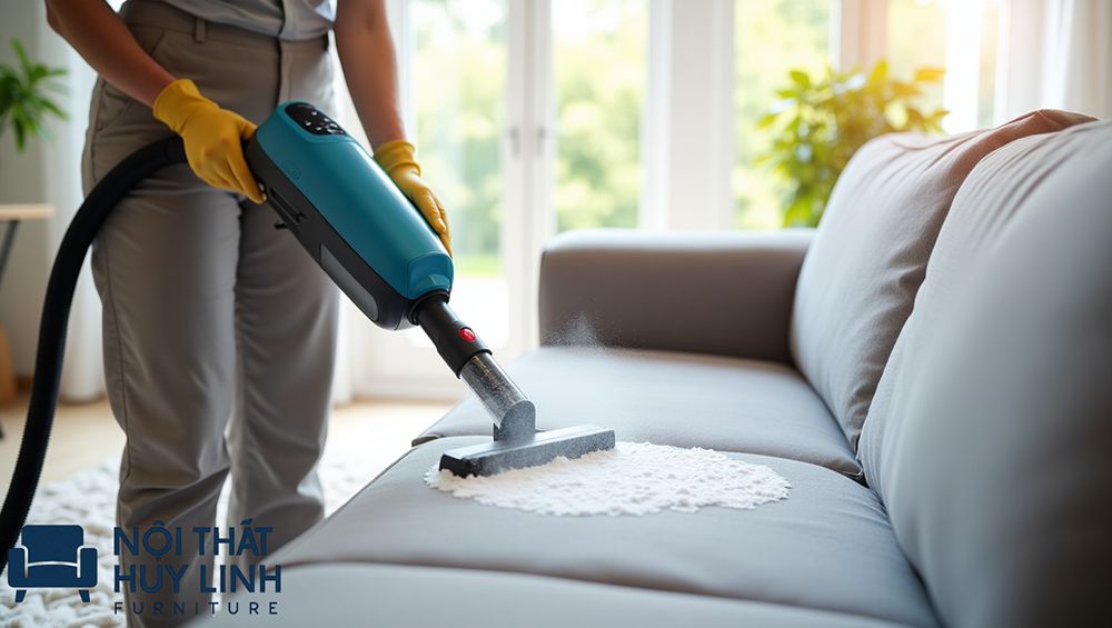 Ưu tiên các dung dịch làm sạch sofa chuyên dụng