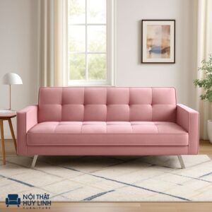 Ghế Sofa Giường Gấp Màu Hồng M833