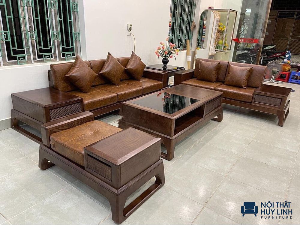 Kinh nghiệm mua sofa gỗ không thể bỏ qua sự phù hợp, đồng bộ về phong cách nội thất và màu sắc trong không gian bài trí.