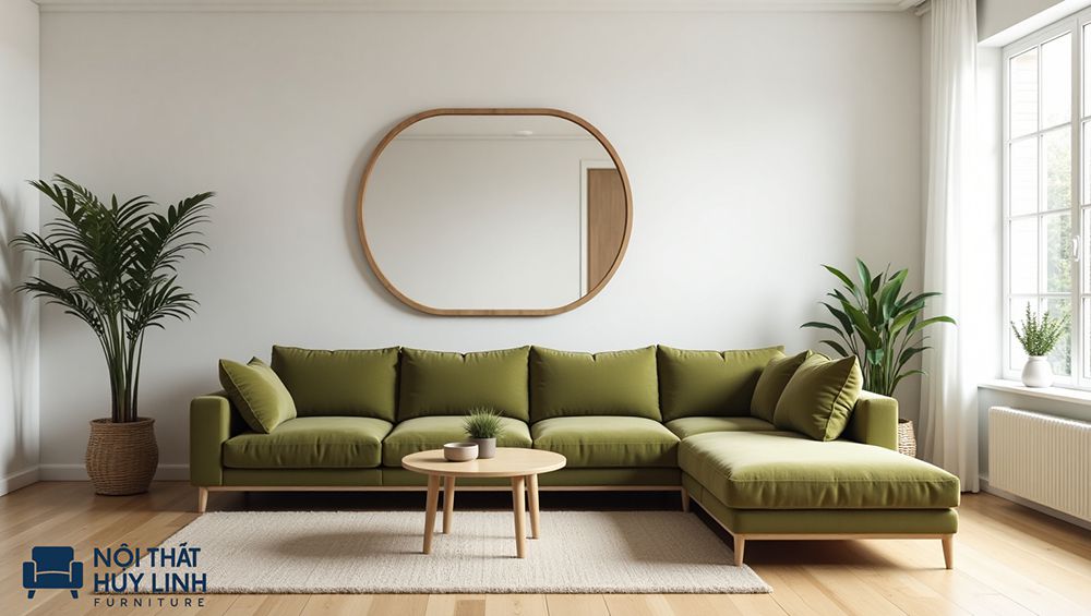 cách bố trí sofa góc phù hợp khoa học