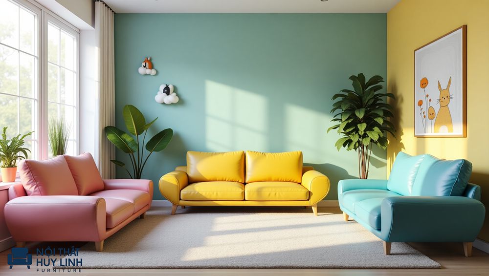 ghế sofa bọc da simili