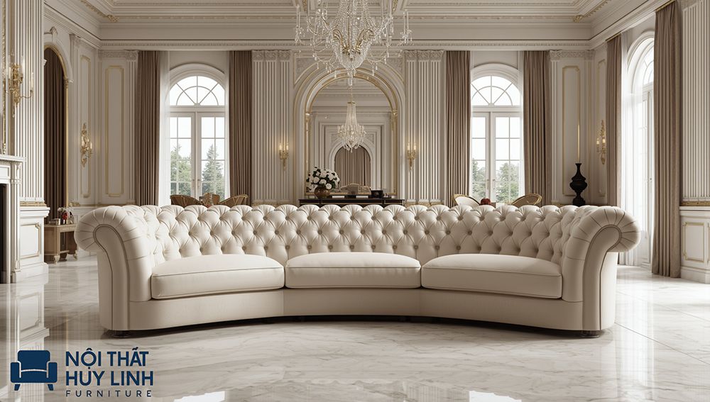 Chất da microfiber bền đẹp tinh tế mang tới bộ ghế sofa chất lượng cao