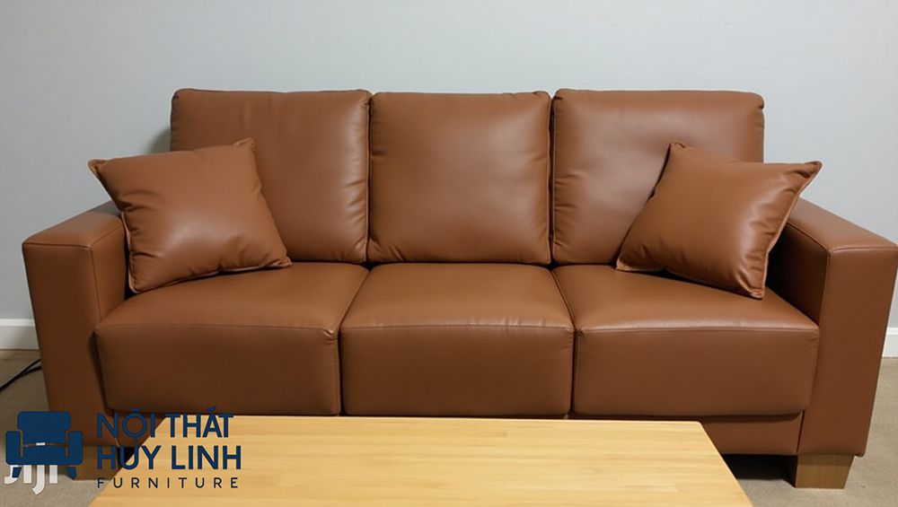 Ghế sofa bọc da microfiber đẹp mắt có độ bền cao sử dụng 5-7 năm vẫn còn như mới