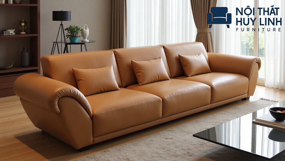 Ghế sofa da microfiber đẹp mắt chất lượng