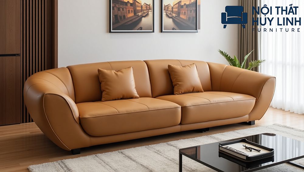 Sofa da đẹp bọc microfiber công nghiệp