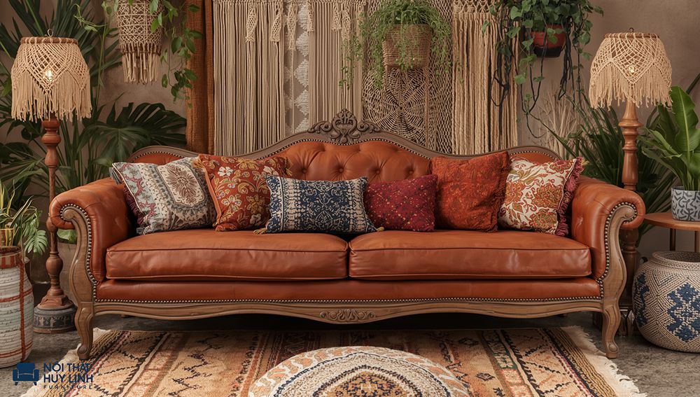 Sofa bọc da microfiber có giá thành hợp lý nếu so với chất liệu da thật và các vật liệu da công nghiệp khác
