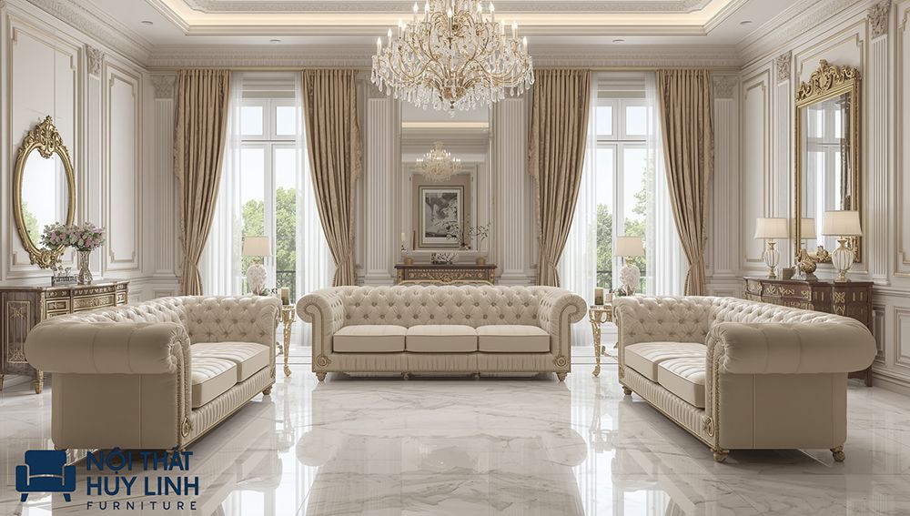 Ghế sofa da microfiber mang tới vẻ đẹp thẩm mỹ cao cho không gian sử dụng