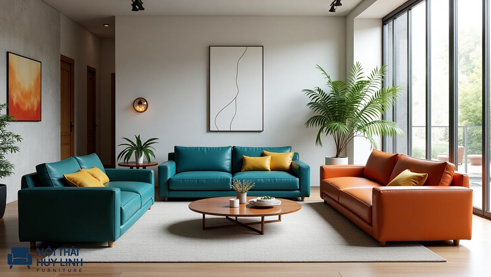 ghế sofa bọc da simili bền đẹp