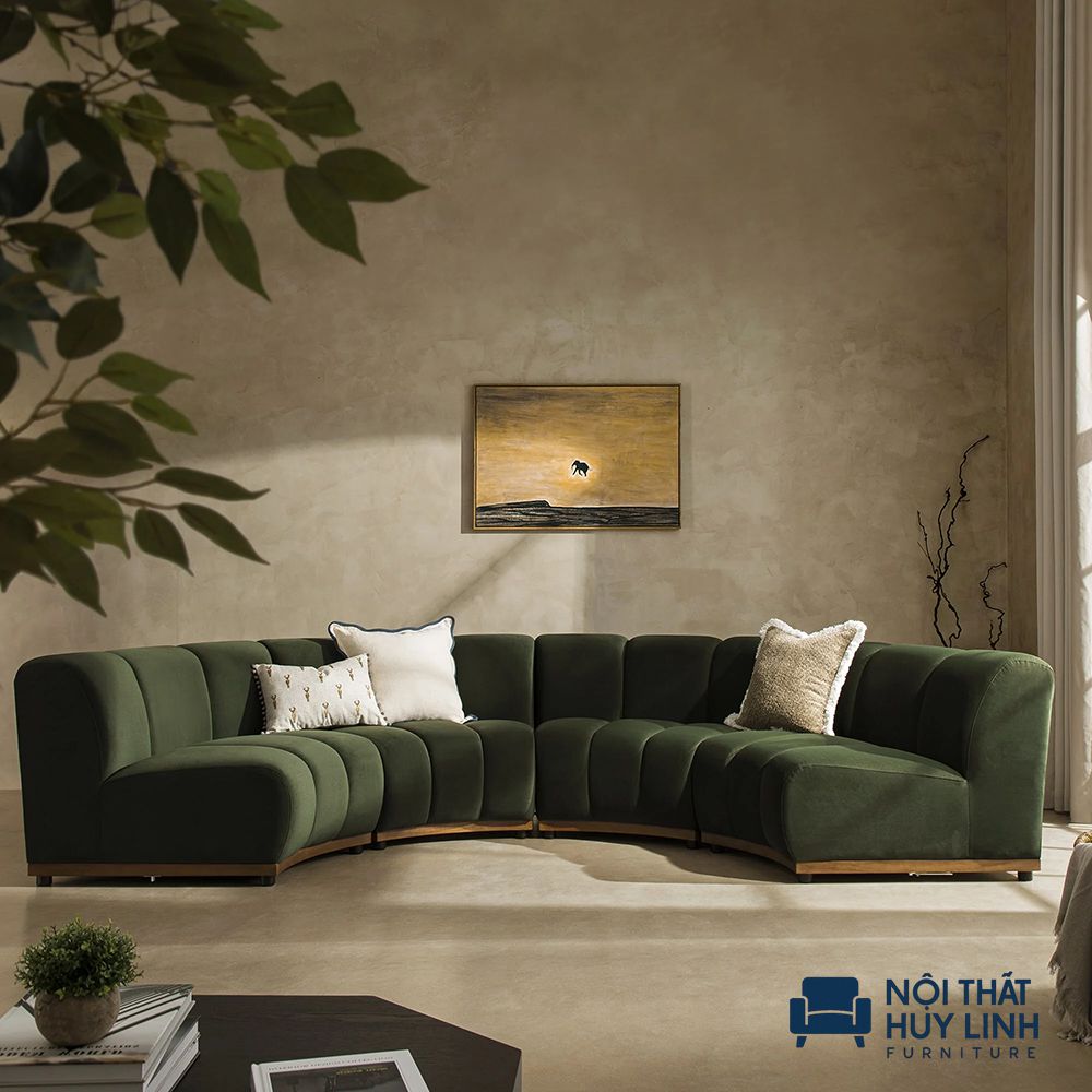 Đại đa số các mẫu ghế sofa góc tròn đều cần đặt theo yêu cầu chứ không có sẵn.