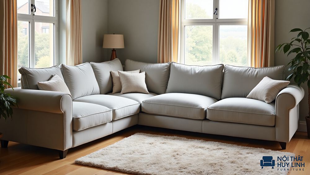 Khả năng tối ưu hóa không gian diện tích của dòng sofa này được đánh giá cao