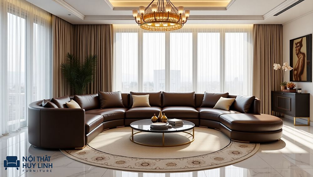 Kinh nghiệm chọn mua sofa góc tròn