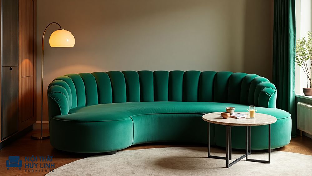 Kích thước sofa góc tròn chuẩn
