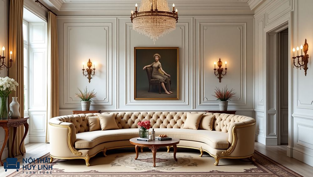 đặt ghế sofa góc tròn đẹp mắt chất lượng
