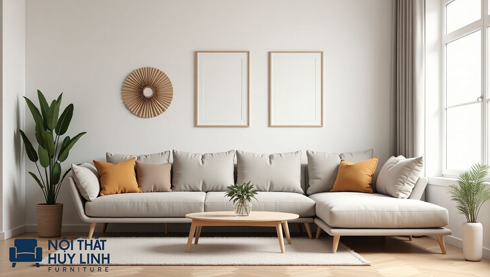 Khả năng tối ưu diện tích tốt của các mẫu sofa góc chữ L